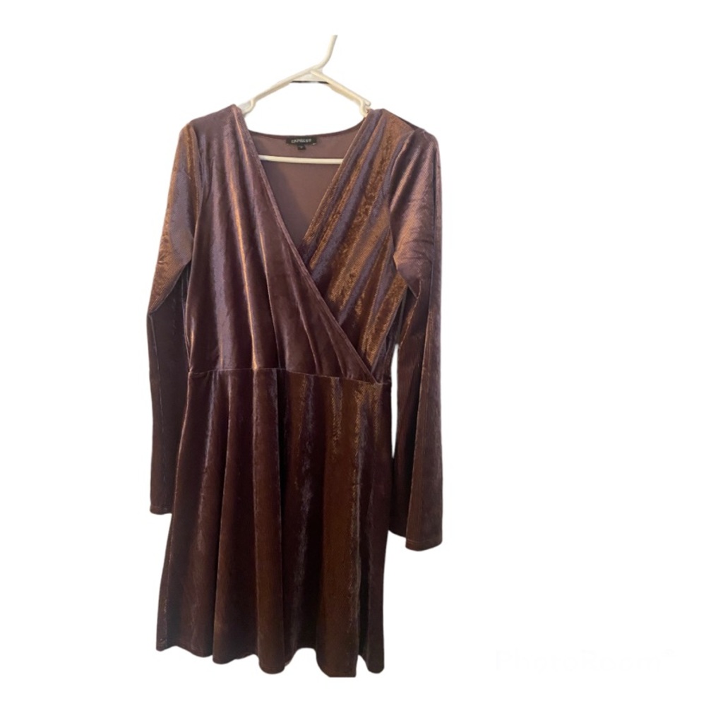 Velour skater dress from express size medium